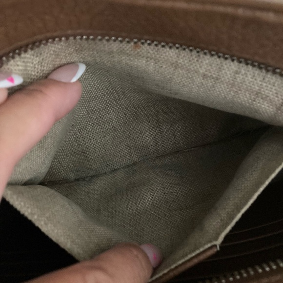 Gucci Bree Beige and Brown GG Canvas Crossbody Bag - Picture 5 of 15